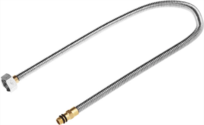 ЗУБР 1/2", 0.6 м, сильфонная из нержавеющей стали, для смесителя, укороченная подводка 51012-060