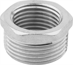 ЗУБР футорка 3/4"х1/2", никелированная латунь, футорка 51281-3/4-1/2
