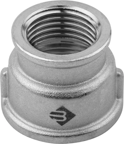 ЗУБР 1/2"-3/4", никелированная латунь, муфта переходная ЭКСПЕРТ 51292-1/2-3/4