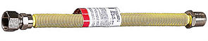 ЗУБР 1/2", 1-2 м, гайка-штуцер, подводка-сильфон для газа 51007-G/S-100-200