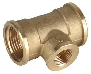 GENERAL FITTINGS 1" - 1/2" - 1", латунь, "гайка - гайка - гайка", тройник переходной 51061-1-1/2-1