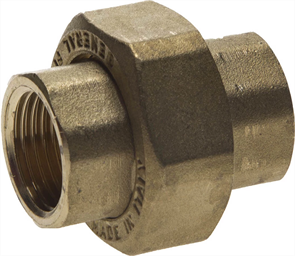 GENERAL FITTINGS 1/2", латунь, соединитель с накидной гайкой 51037-G/G-1/2