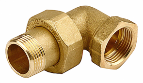 GENERAL FITTINGS 3/4", латунь, "гайка - штуцер", соединитель угловой с накидной гайкой 51035-G/S-3/4