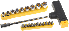 STAYER 22 шт., отвертка с битами и торцевыми головками Maxfix 2540-H20