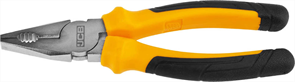 JCB 180 мм, хромированное покрытие, двухкомпонентная рукоятка, CrV cталь, плоскогубцы JPL005
