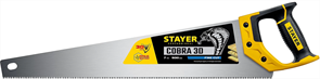 STAYER 7 TPI, 500мм, ножовка универсальная (пила) Cobra 3D 1512-50_z01
