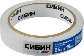СИБИН 19 мм, 25 м, лента малярная 12111-19_z01