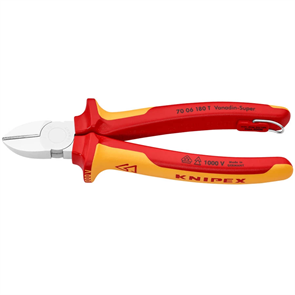 KNIPEX 180 мм, кусачки боковые (бокорезы) KN-7006180TBK