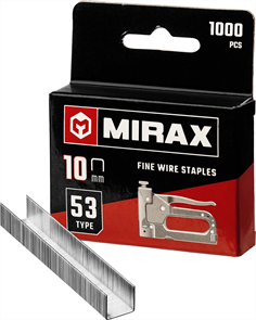 {{photo.Alt || photo.Description || 'MIRAX скобы тип 53, 10 мм, скобы для степлера тонкие 3153-10'}}