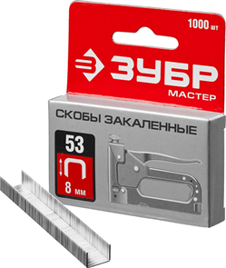 {{photo.Alt || photo.Description || 'ЗУБР скобы тип 53 (A / 10 / JT21), 8 мм, 1000 шт., скобы тонкие закаленные 31625-08 Мастер'}}