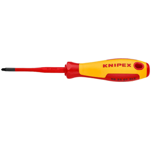 KNIPEX PZ1х187 мм, отвертка диэлектрическая PlusMinus Pozidriv® KN-982501SLS