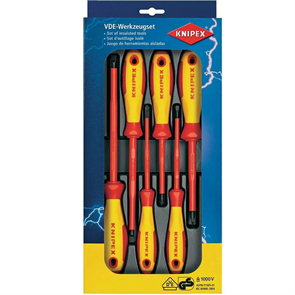 KNIPEX 6 шт, набор отверток KN-002012V01