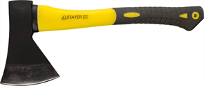 STAYER 1000 г., топор кованый с двухкомпонентной стеклопластиковой рукояткой 2062-10