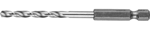 ЗУБР d 4 x 93 мм, НЕХ 1/4", сверло спиральное по металлу 29623-093-4