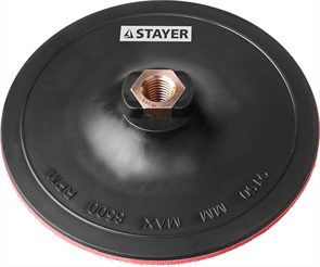 STAYER d 150 мм, М14, на липучке, тарелка опорная для УШМ 35742-150
