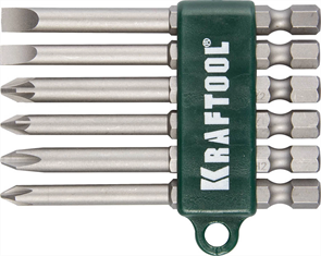 KRAFTOOL 6 шт., 1/4", набор бит  26061-H6