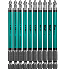 {{photo.Alt || photo.Description || 'KRAFTOOL PZ2, 100 мм, 10 шт., Cr-Mo сталь, набор бит Optimum Line 26124-2-100-10'}}