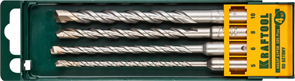 KRAFTOOL 4 шт: d 5-6-8-10 мм, SDS-Plus, набор буров по бетону 29320-H4