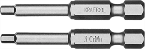 {{photo.Alt || photo.Description || 'KRAFTOOL HEX3, 50 мм, 2 шт., кованые профессиональные биты X-DRIVE 26127-3-50-2'}}