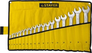 {{photo.Alt || photo.Description || 'STAYER 18 шт, 6 - 32 мм, набор комбинированных гаечных ключей 27081-H18'}}