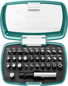 {{photo.Alt || photo.Description || 'KRAFTOOL 32 шт., CrMo, набор бит с магнитным адаптером 26083-H32'}}