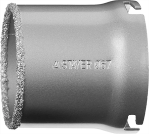 {{photo.Alt || photo.Description || 'STAYER d 67 мм, L - 55 мм, карбид-вольфрамовая крошка, кольцевая коронка 33345-67'}}
