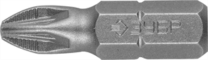 ЗУБР PZ2, 25 мм, 2 шт., биты кованые МАСТЕР 26003-2-25-2