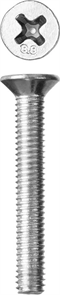 ЗУБР M6 x 40 мм, 6 шт., потайная головка, винт DIN 965 4-303116-06-040
