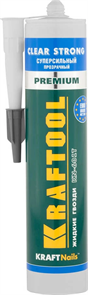 KRAFTOOL 310 мл, суперсильный, прозрачный, монтажный клей KraftNails Premium KN-601T 41342