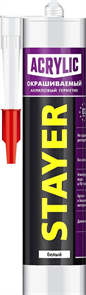 STAYER 260 мл, универсальный, белый, акриловый герметик 41211-0_z01