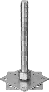 ЗУБР 110х110х250 мм, М24, регулировочная стойка Анкер 310266-110