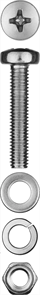 {{photo.Alt || photo.Description || 'ЗУБР M5 x 30 мм, 12 шт., винт (DIN7985), гайка (DIN934), шайба (DIN125), шайба (DIN127), комплект крепежа 303476-05-030'}}