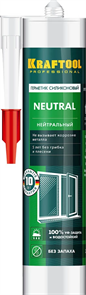 KRAFTOOL 300 мл, нейтральный, прозрачный, силиконовый герметик KRAFTSIL NX109 41257-2