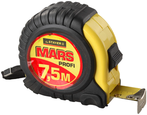 STAYER 7.5 м х 25 мм, рулетка MARS 34131-075