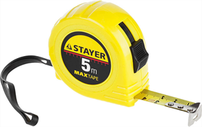 STAYER 5 м х 19 мм, рулетка 34014-05-19