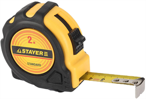 STAYER 2 м х 16 мм, рулетка TopTape 34025-02