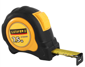 STAYER 7.5 м х 25 мм, рулетка OMEGA 3402-08-25
