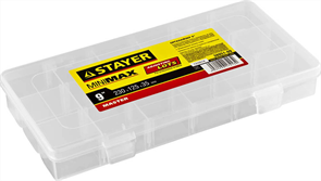 {{photo.Alt || photo.Description || 'STAYER 230 x 125 x 35 мм (9&quot;), пластиковый, органайзер MINIMAX 38051-09'}}
