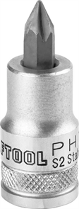 KRAFTOOL 1/2", 55 мм, S2 сталь, PH1, сатинированная, торцовая бита-головка INDUSTRIE QUALITAT 27901-1_z01