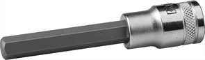 KRAFTOOL 1/2", 100 мм, S2 сталь, H10, удлиненная, сатинированная, торцовая бита-головка INDUSTRIE QUALITAT 27909-10_z01