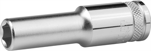 KRAFTOOL 1/2", 10 мм, Cr-V сталь, хромированная, торцовая головка удлиненная 27807-10_z01
