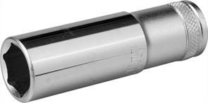 KRAFTOOL 1/2", 17 мм, Cr-V сталь, хромированная, торцовая головка удлиненная 27807-17_z01