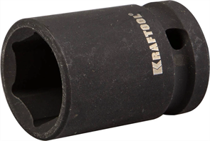 KRAFTOOL 1/2", 17 мм, Cr-Mo сталь, фосфатированная, торцовая головка ударная 27940-17_z01