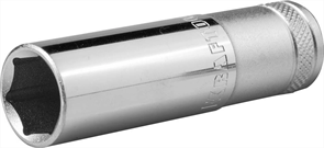 KRAFTOOL 1/2", 16 мм, Cr-V сталь, хромированная, торцовая головка удлиненная 27807-16_z01