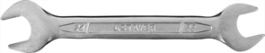 {{photo.Alt || photo.Description || 'STAYER 22х24 мм, Cr-V сталь, хромированный, гаечный ключ рожковый 27035-22-24'}}
