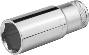 KRAFTOOL 1/2", 22 мм, Cr-V сталь, хромированная, торцовая головка удлиненная 27807-22_z01