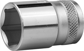 KRAFTOOL 1/2", 19 мм, Cr-V сталь, хромированная, торцовая головка 27805-19_z01