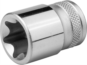 KRAFTOOL 1/2", E22, Cr-V сталь, хромированная, торцовая головка 27810-22_z01