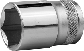 KRAFTOOL 1/2", 18 мм, Cr-V сталь, хромированная, торцовая головка 27805-18_z01
