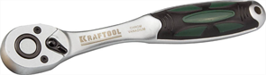 KRAFTOOL 1/2", 72 зубца, Cr-V сталь, цельнометаллическая, трещотка для торцовых головок 27795-1/2_z01
